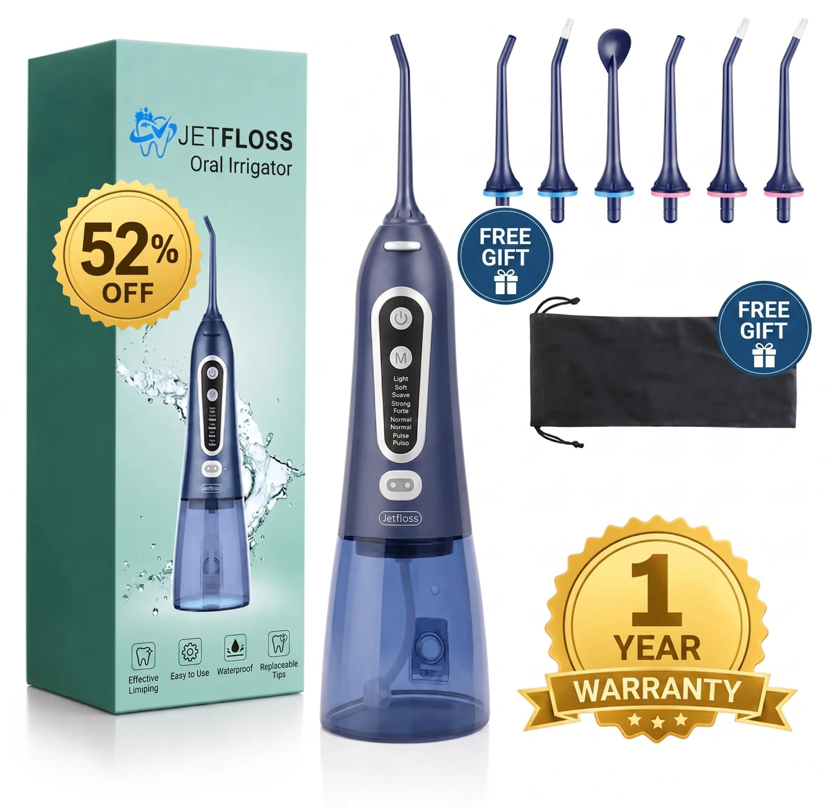 Portable Cordless Dental Water Flosser - Orthilife™