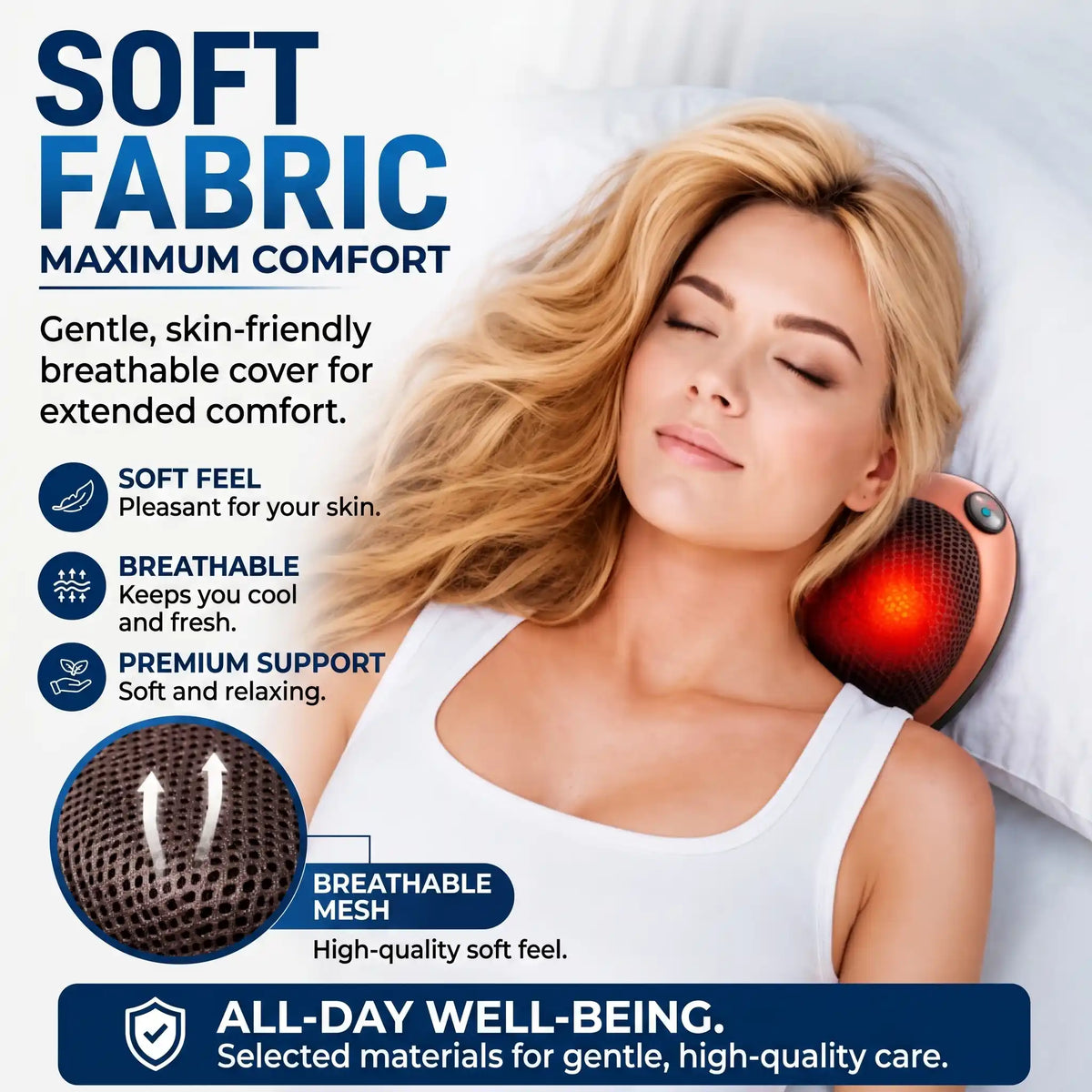 Infrared Shiatsu Back and Neck Massage Pillow - Orthilife™