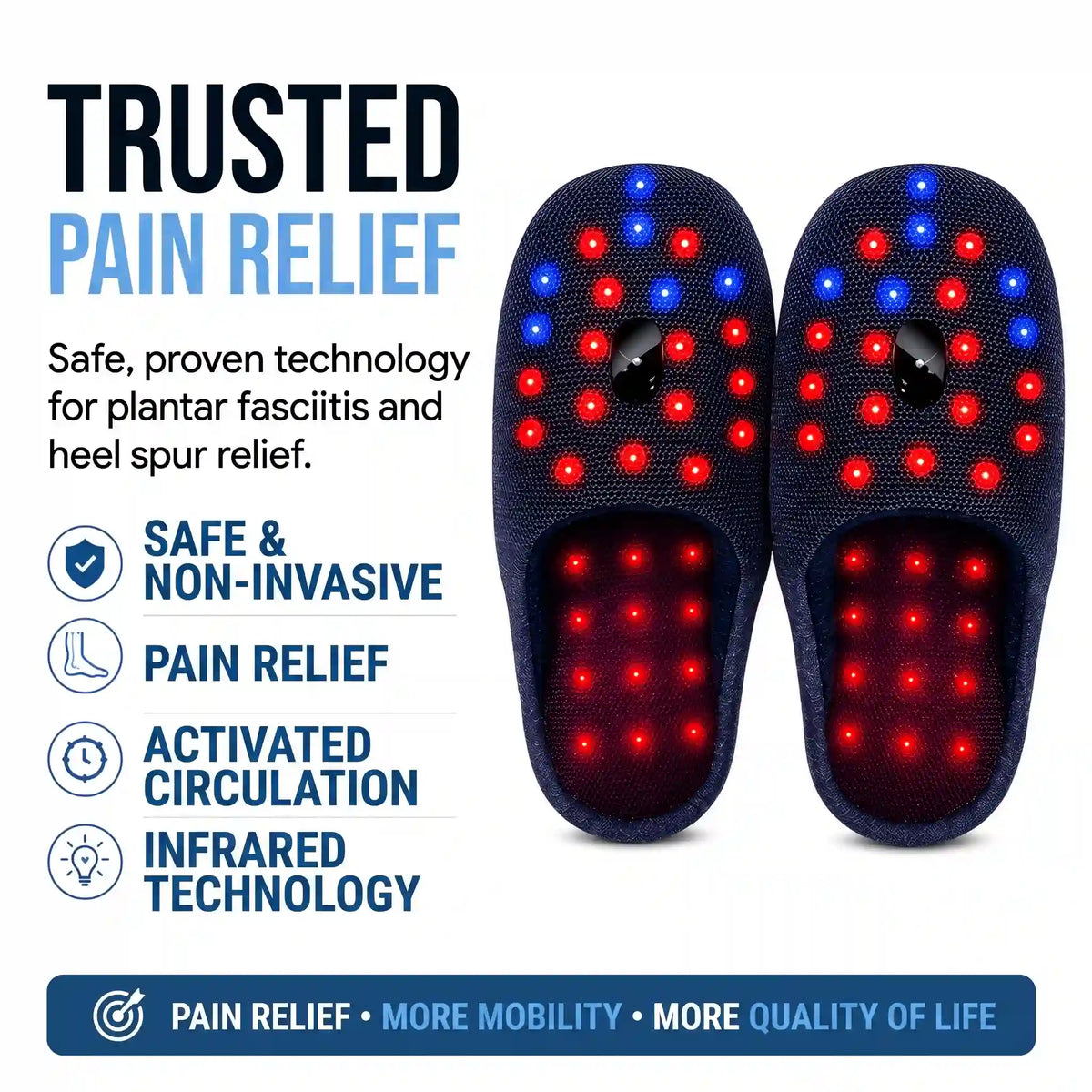 Infrared Light Therapy Slipper for Plantar Fasciitis - Orthilife™