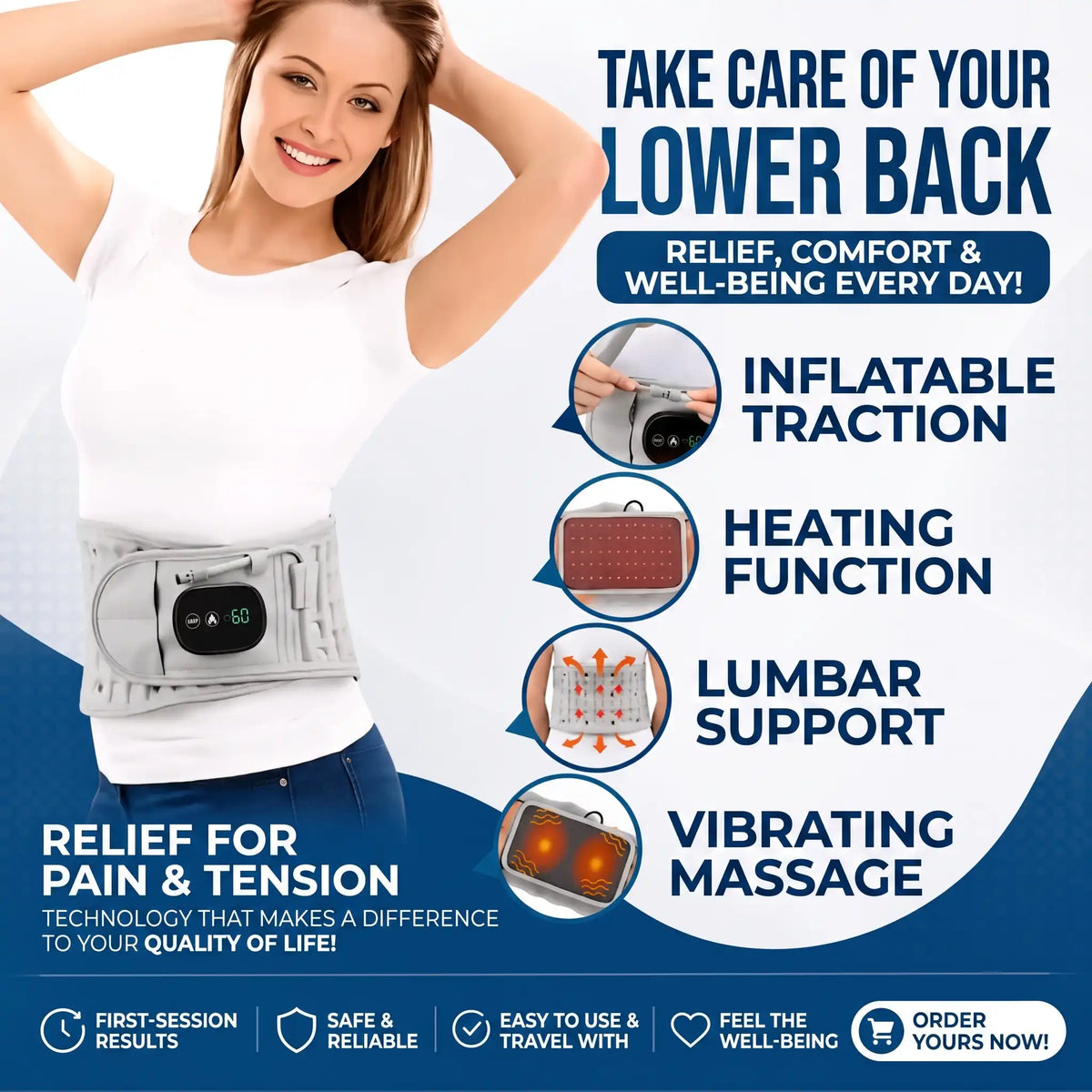 Inflatable Lumbar Decompression Belt - Orthilife™