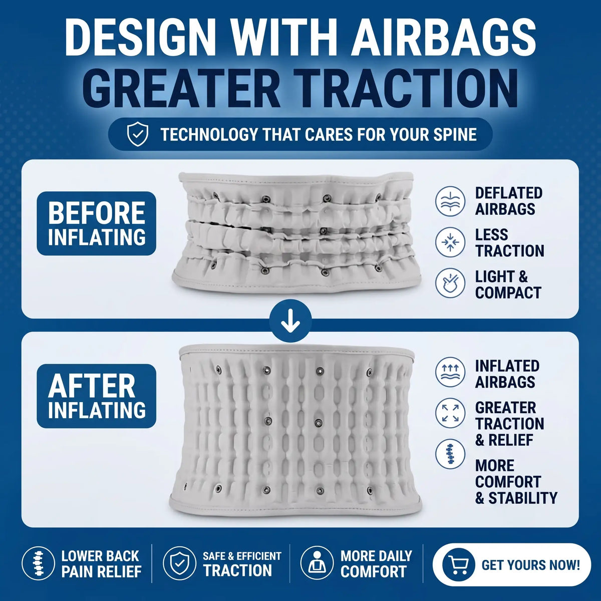 Inflatable Lumbar Decompression Belt - Orthilife™