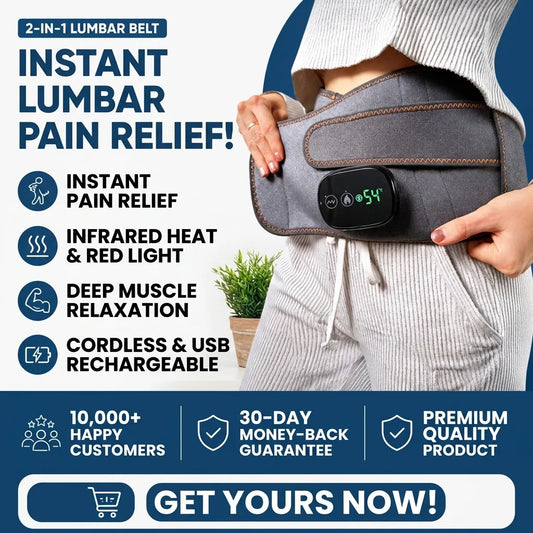 2-in-1 Heated & Vibrating Lumbar Support Belt - Orthilife™