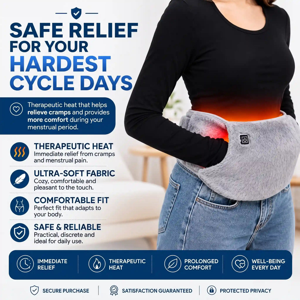 Menstrual Cramp Relief Heating Pad - Orthilife™