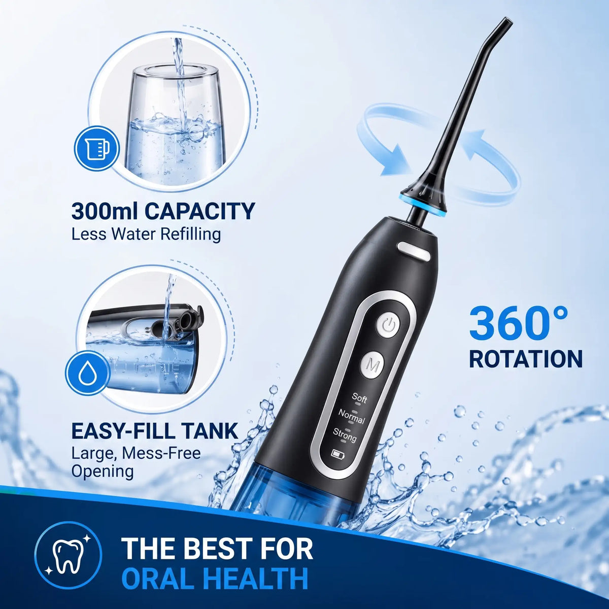 Portable Cordless Dental Water Flosser - Orthilife™