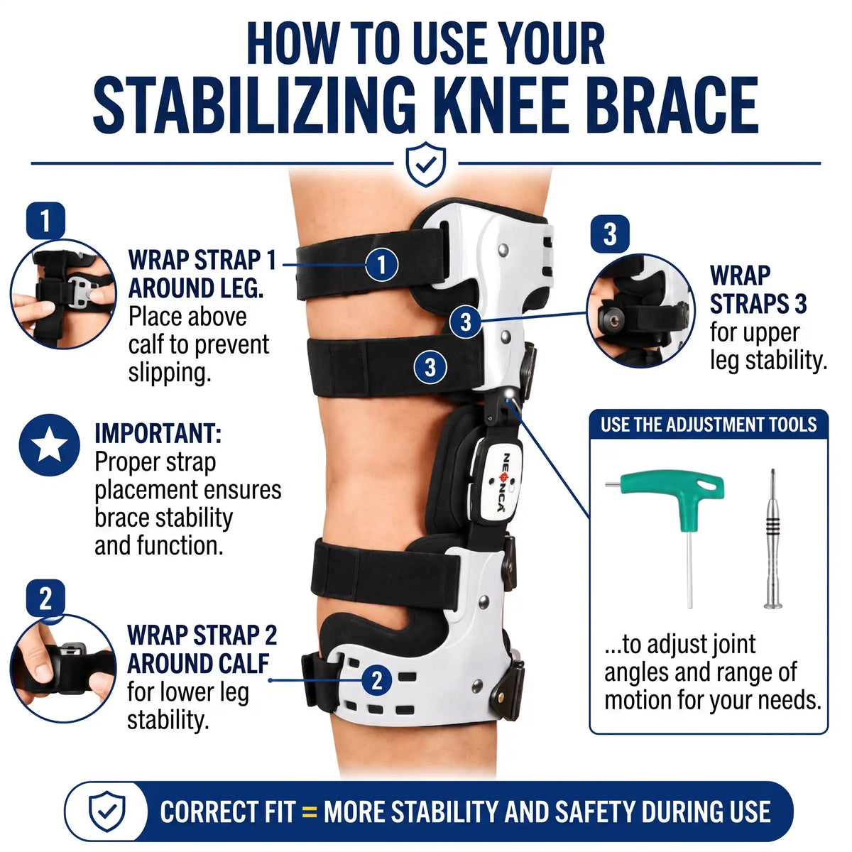 Adjustable Hinged Knee Brace - Orthilife™
