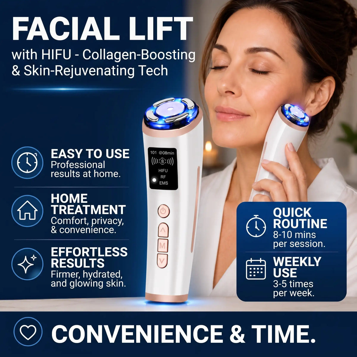 At-Home HIFU Facial Lifting Device - Orthilife™
