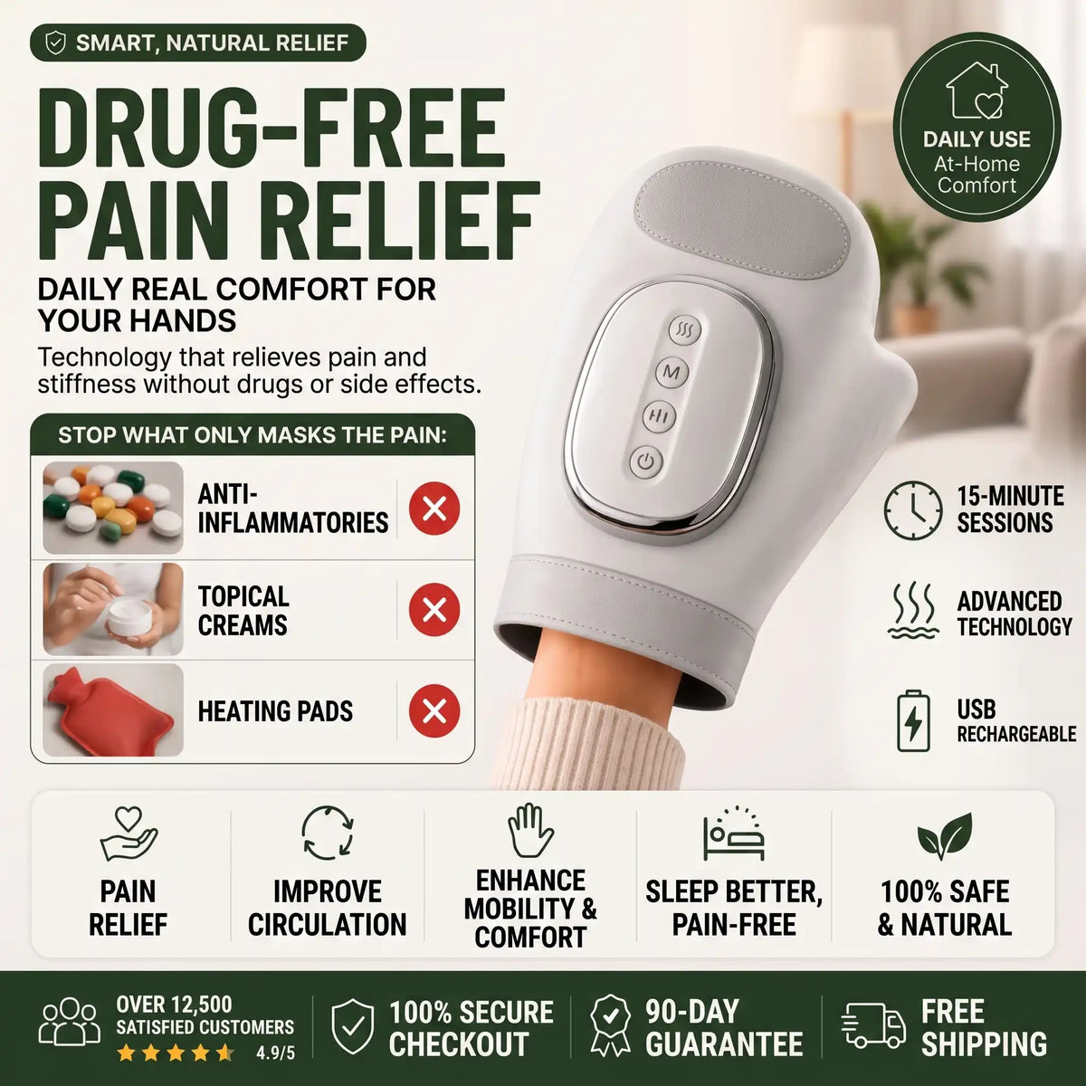 Cordless Hand Massager for Arthritis - Orthilife