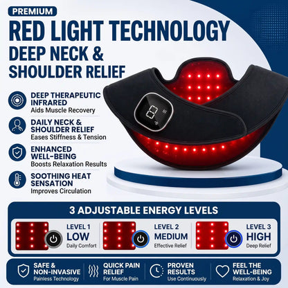 Infrared Light Therapy Neck and Shoulder Wrap - Orthilife™