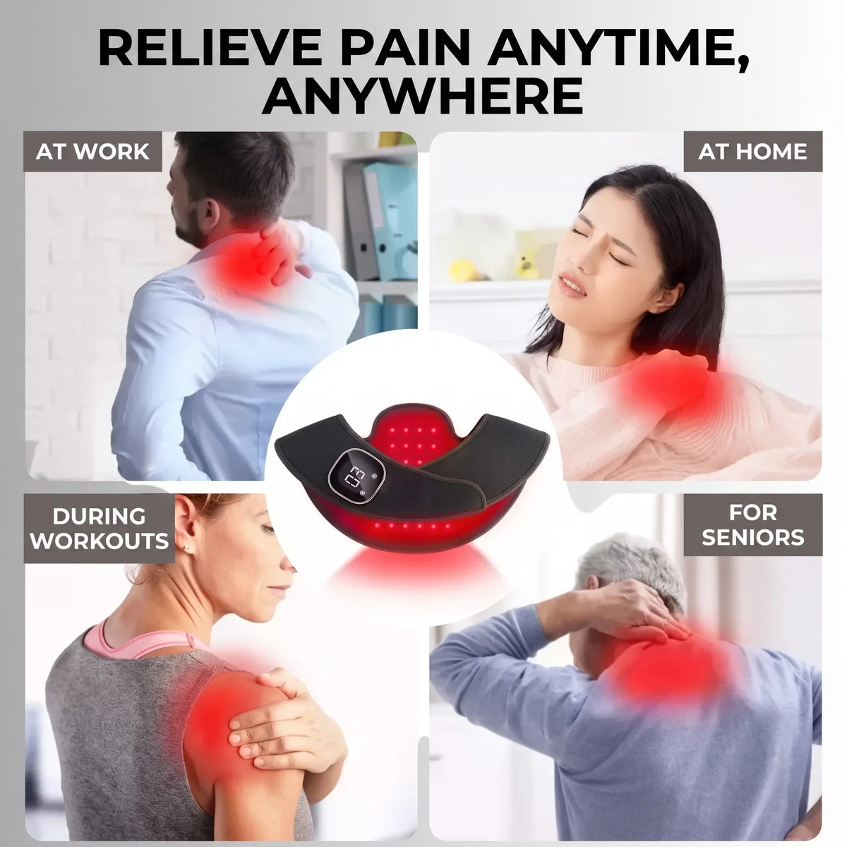 Infrared Light Therapy Neck and Shoulder Wrap - Orthilife™
