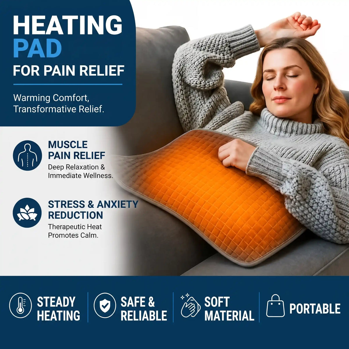 Targeted Thermal Relief Heating Pad