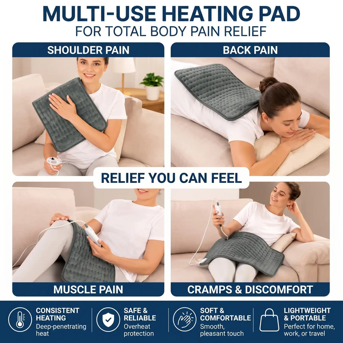 Therapeutic Heating Pad for Pain Relief - Orthilife™