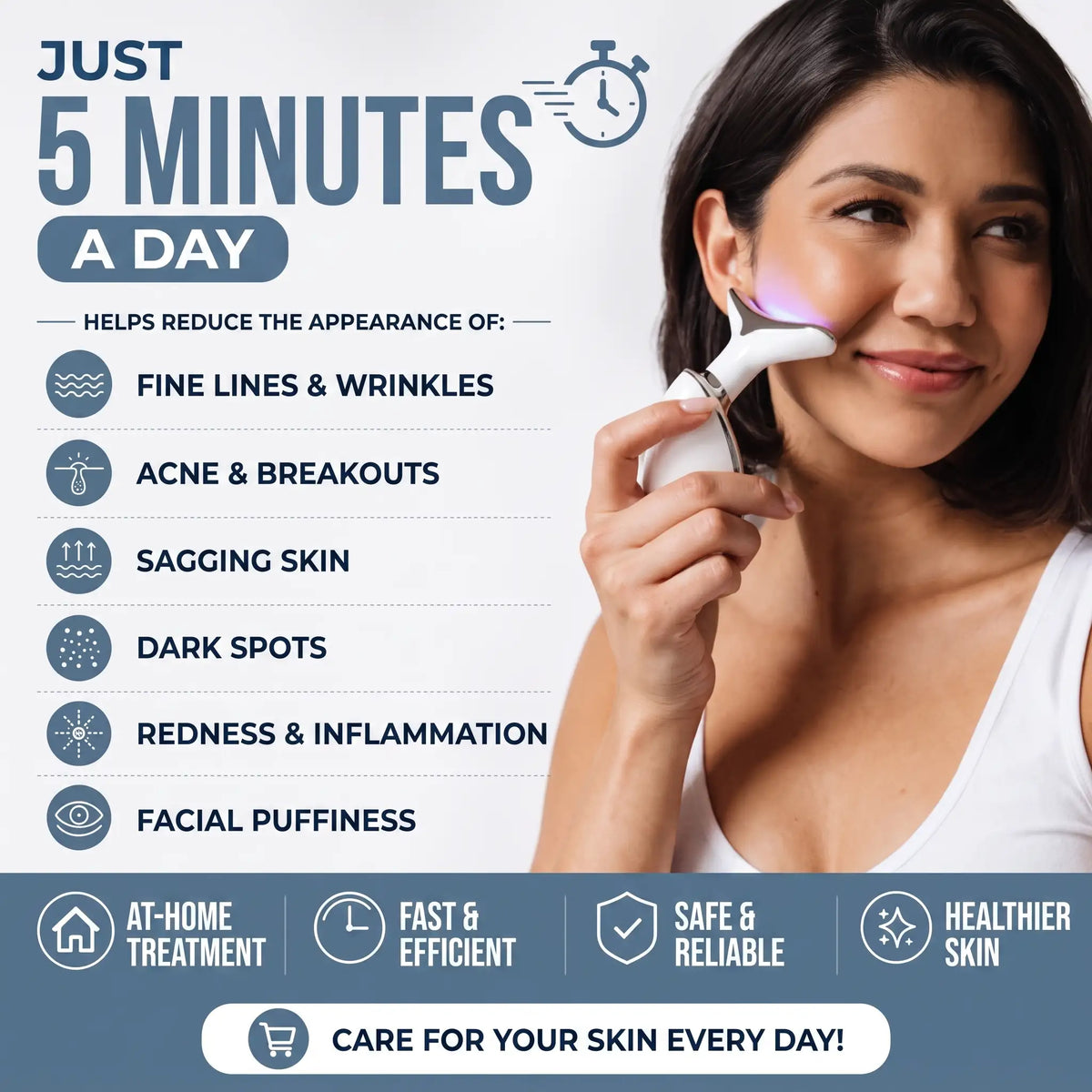 Anti-Aging Phototherapy Facial Massager - Orthilife™