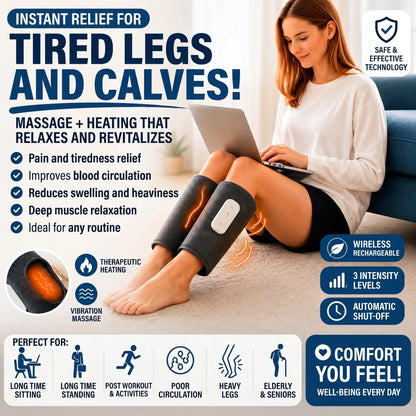 Cordless Heated Knee & Calf Massager - Orthilife™