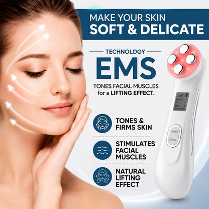 5-in-1 RF & LED Facial Massager - Orthilife™