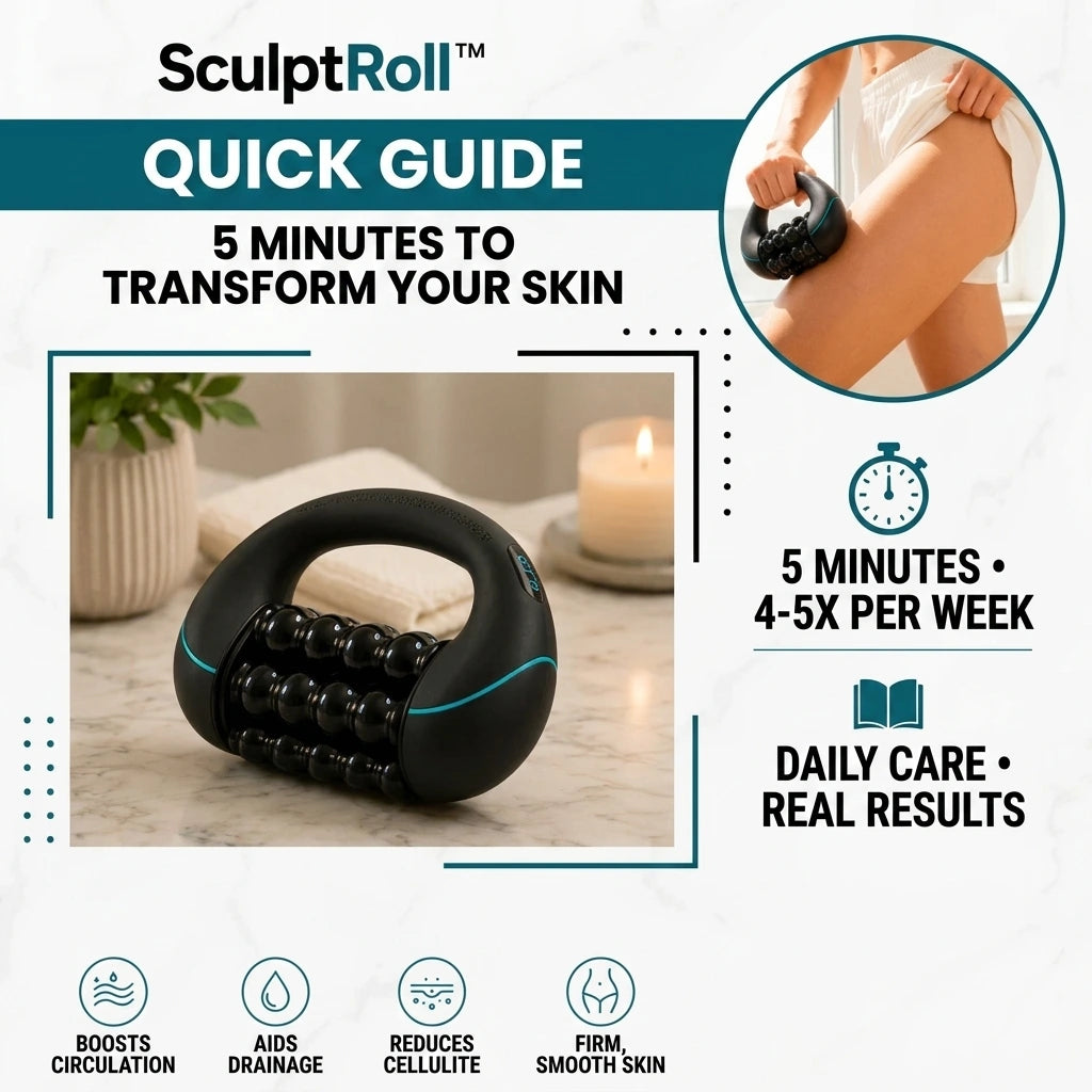 Anti-Cellulite & Lymphatic Drainage Massage Roller - SculptRoll™ - Orthilife™