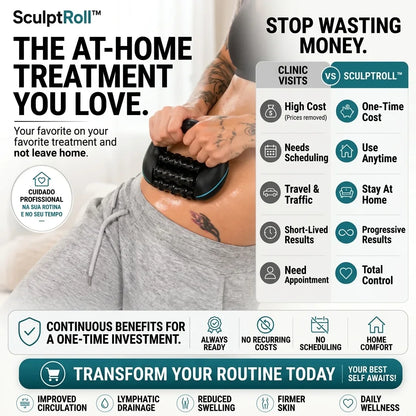 Anti-Cellulite & Lymphatic Drainage Massage Roller - SculptRoll™ - Orthilife™