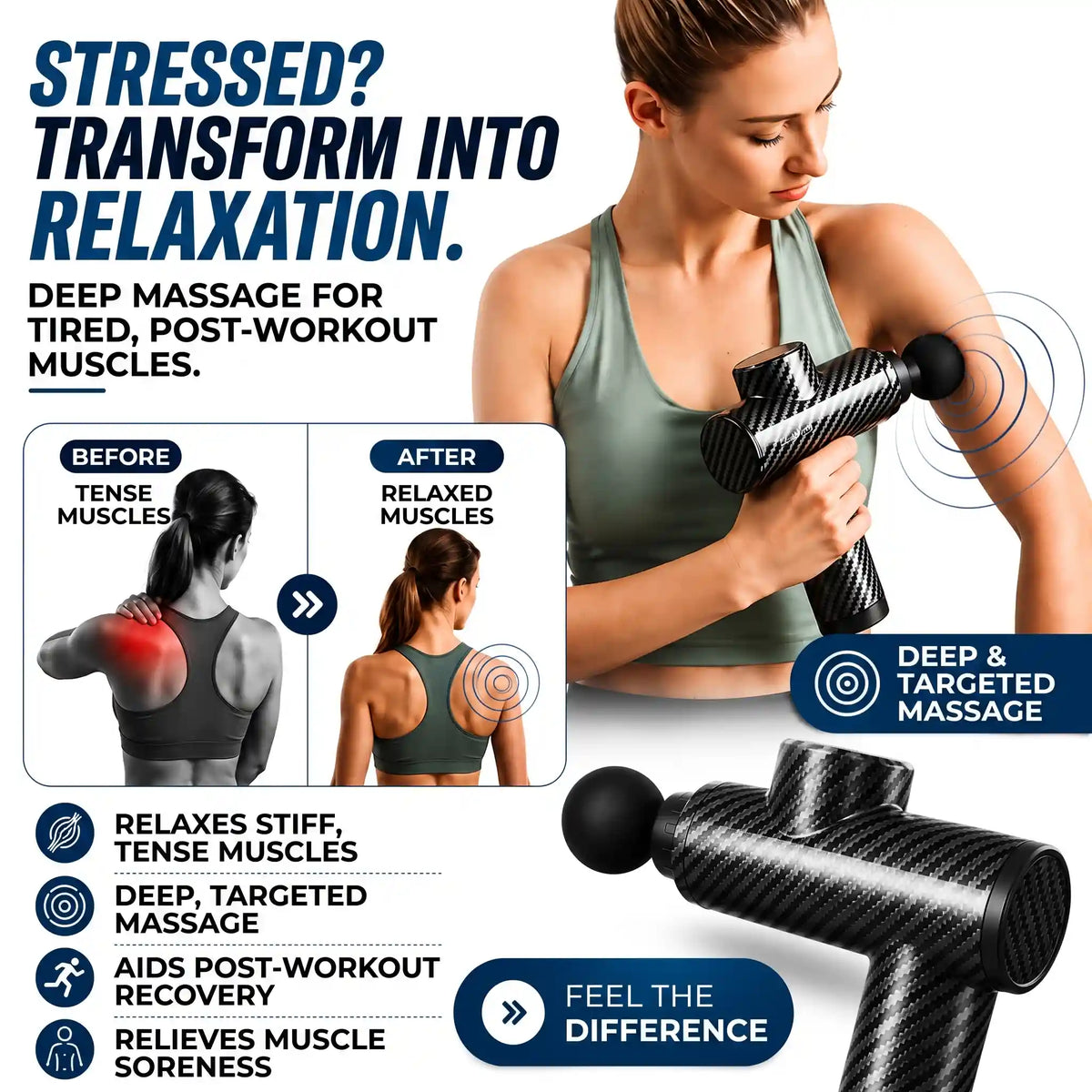 Portable Deep Tissue Percussion Massage Gun - Orthilife™