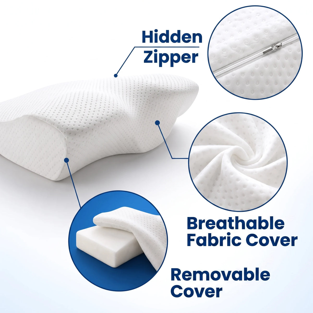 Ergonomic Butterfly Cervical Memory Foam Pillow - Orthilife™