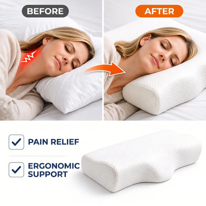 Ergonomic Butterfly Cervical Memory Foam Pillow - Orthilife™